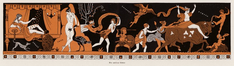 希腊和罗马古代诸神（彩色石版画） 作者 弗朗茨·克里斯托夫
