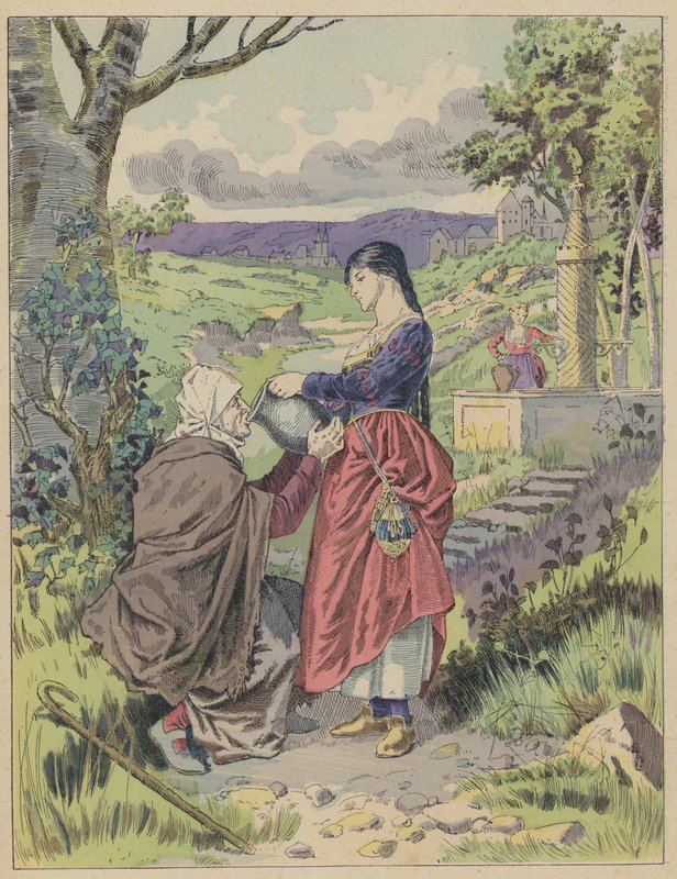 Les Fees，仙女（彩色石版画） 作者 弗雷德里克·西奥多（后）里克斯