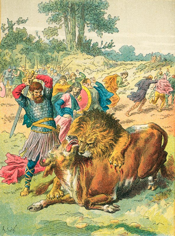 在战神广场的Pepin-le-Bref 作者 弗雷德里克·西奥多·利克斯