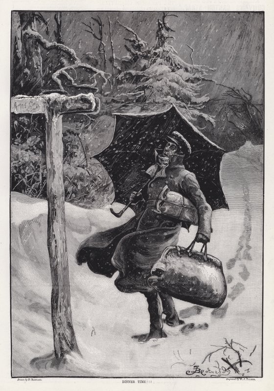 Dinner Time!!! (engraving) 作者 弗雷德里克（致）巴纳德