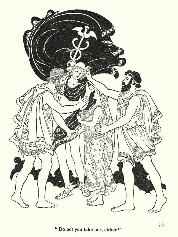 "你也不要带走她"（石版画） 作者 弗雷德里克·理查森