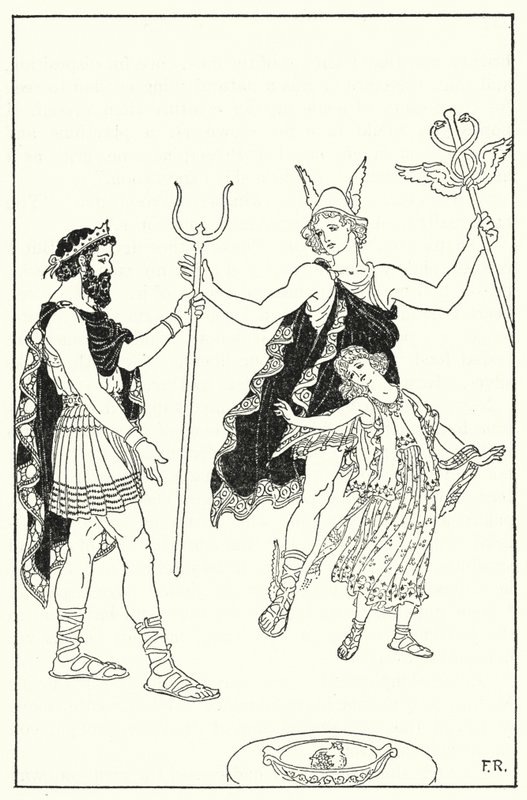 Quicksilver hurried Proserpina away from the palace of Pluto (litho) 作者 弗雷德里克·理查森