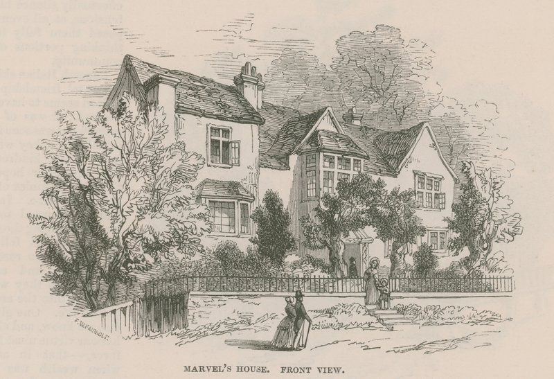 Andrew Marvel的房子，Highgate，伦敦 作者 弗雷德里克·威廉·费尔霍尔特