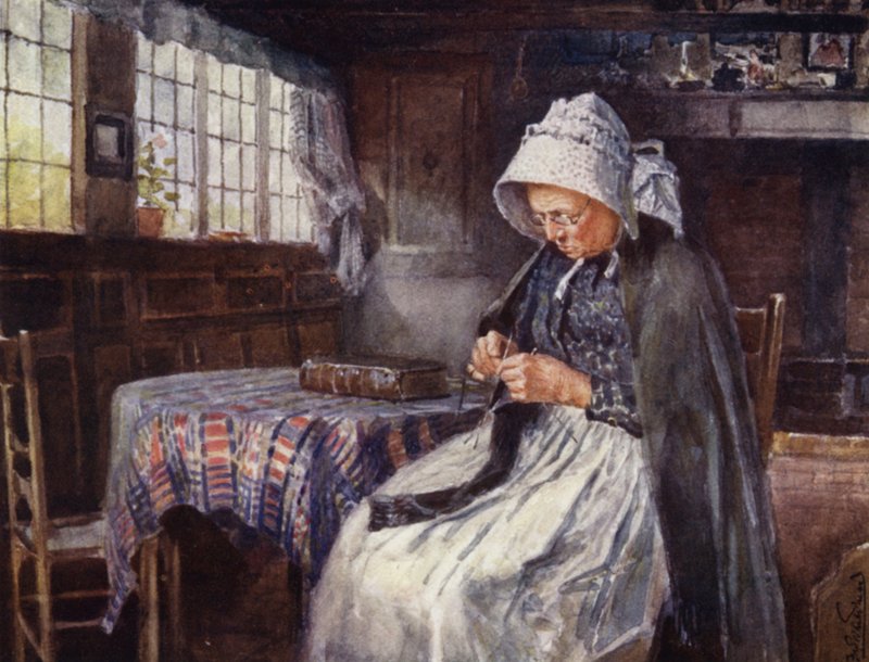 Ann Hathaways Cottage，Interior 作者 弗雷德里克·威廉·牛顿·怀特黑德