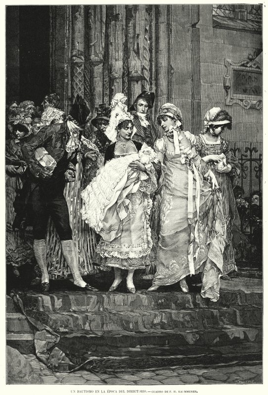 Baptism in the time of the Directory, Revolutionary France 作者 弗雷德里克·亨德里克（Frederik Hendrik）（后）凯梅勒