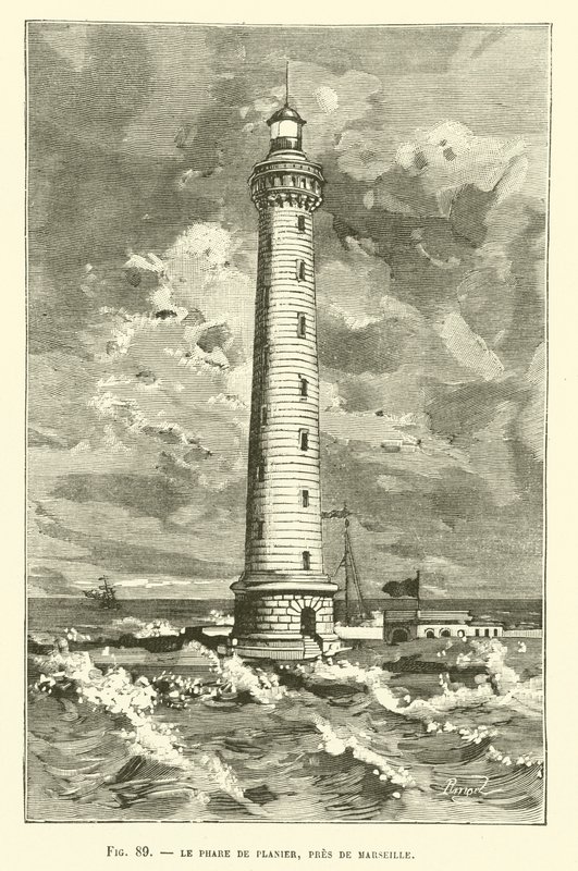Lighthouse De Planier，靠近马赛 作者 法语学校