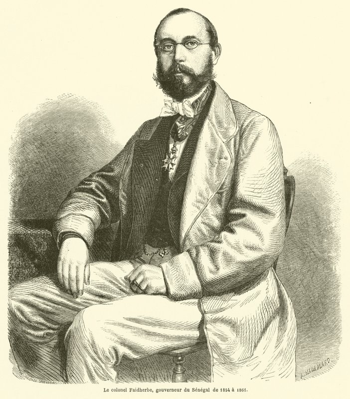 1854年至1861年，塞内加尔州长法伊德贝上校 作者 法语学校