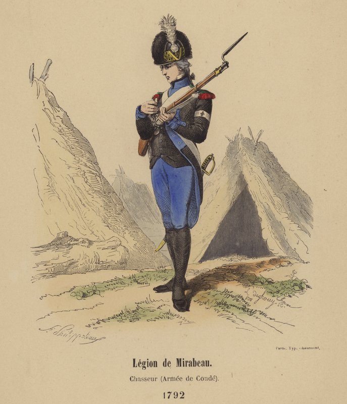 Legion de Mirabeau，Hunter（Armee de Conde），1792年 作者 法语学校