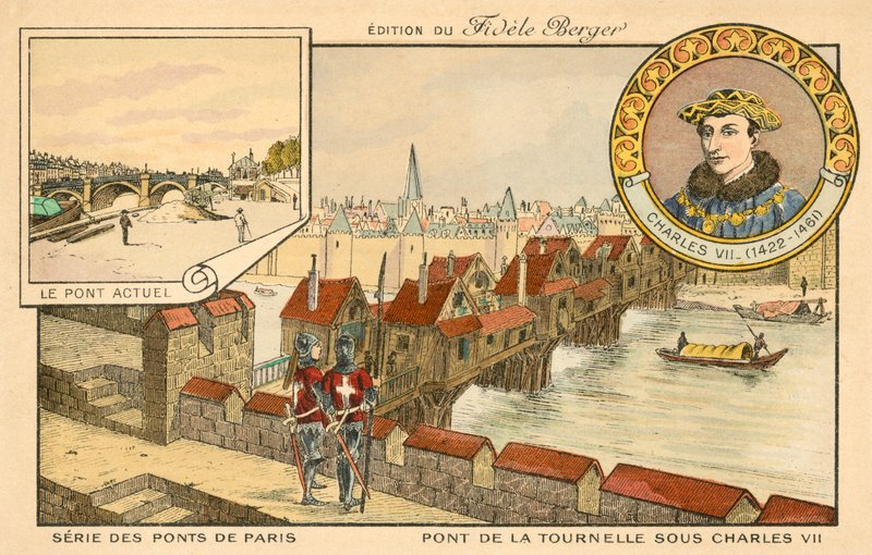 Tournelle Bridge，巴黎 作者 法语学校