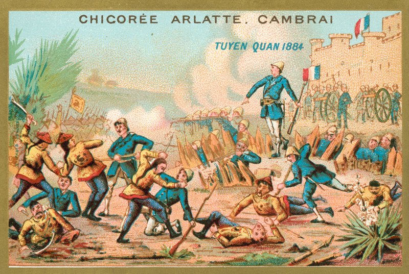 1884年，围绕印度支那的Tuyen Quang，中法战争 作者 法语学校