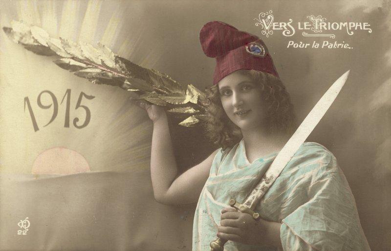 1915年，走向胜利，为祖国 作者 法国摄影师