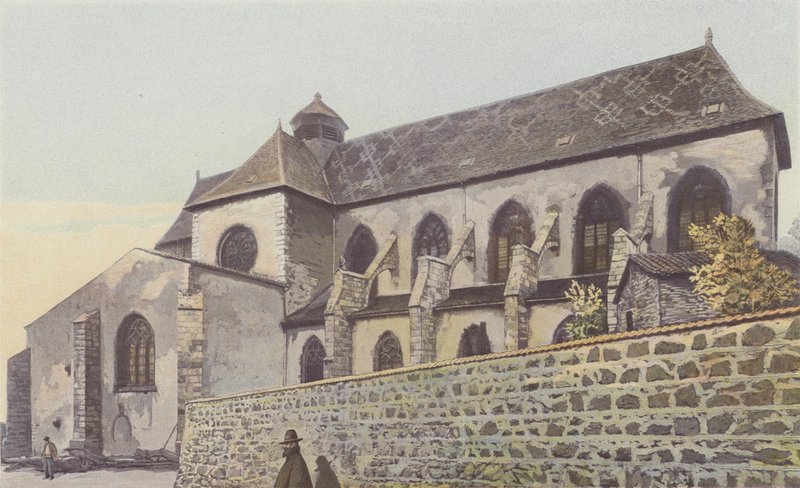 Ambierle，Eglise，Facade S. 作者 法国摄影师