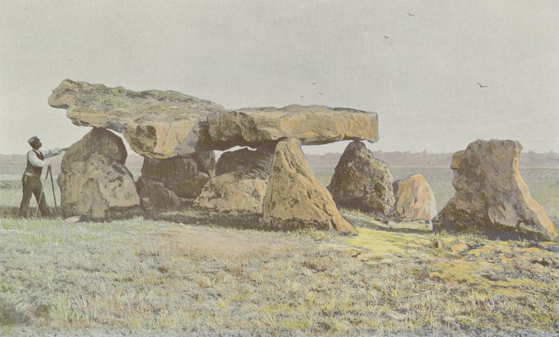 Arcay，Dolmen de Rochebillaude，Cote lateral S. 作者 法国摄影师