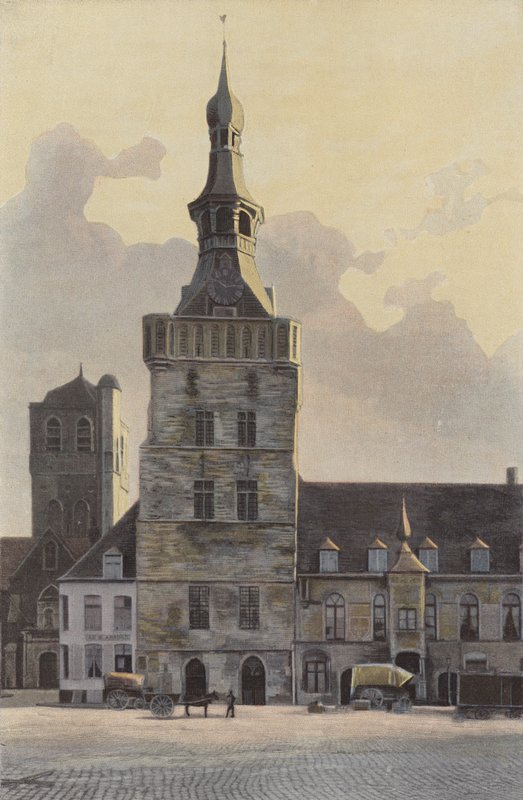 Bailleul，Hotel de Ville的钟楼 作者 法国摄影师