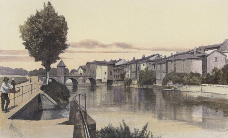 Ornain的Bar-le-Duc，Notre-Dame桥 作者 法国摄影师