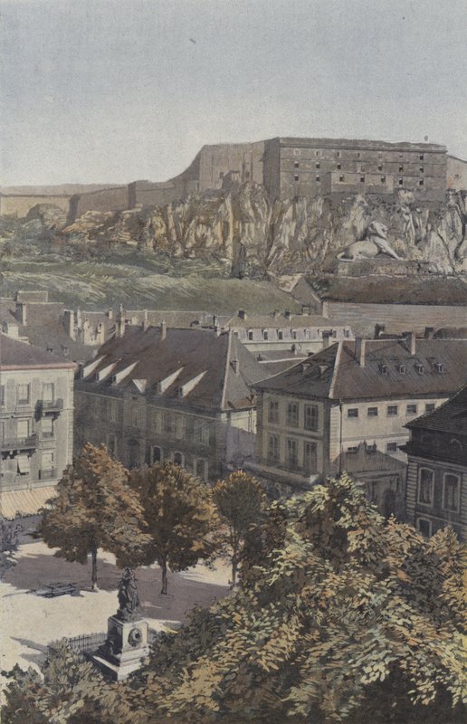 贝尔福，Place d&39;Armes和城堡 作者 法国摄影师
