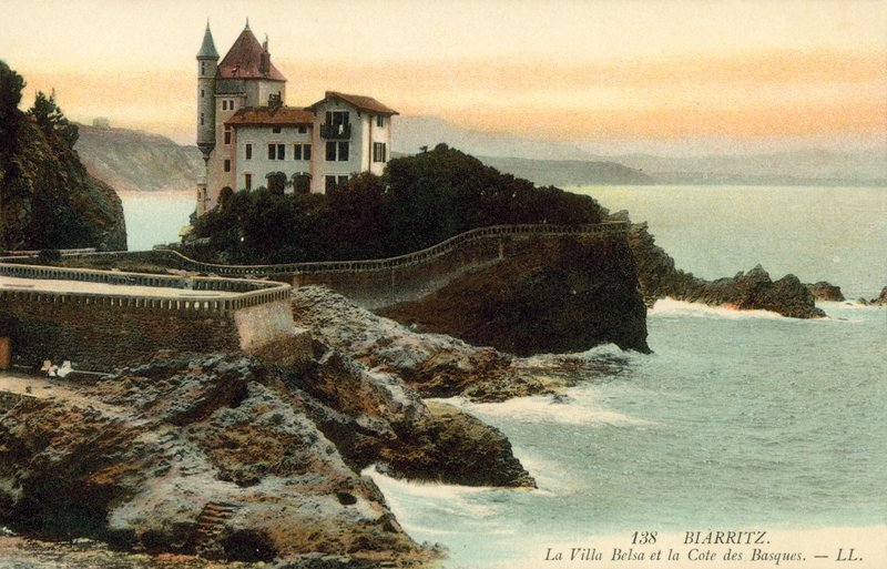 比亚里茨，La Villa Belsa，La Cote Des Basques 作者 法国摄影师