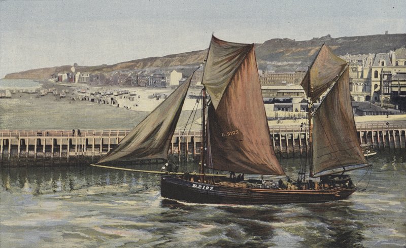 滨海布洛涅（Boulogne-sur-Mer），海滩，喷气式飞机O的景色 作者 法国摄影师