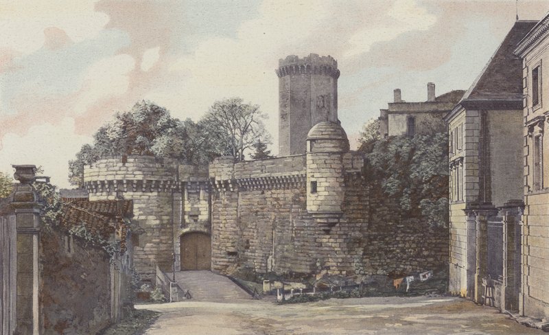 Bourdeilles，Chateau，Cote de lentree 作者 法国摄影师
