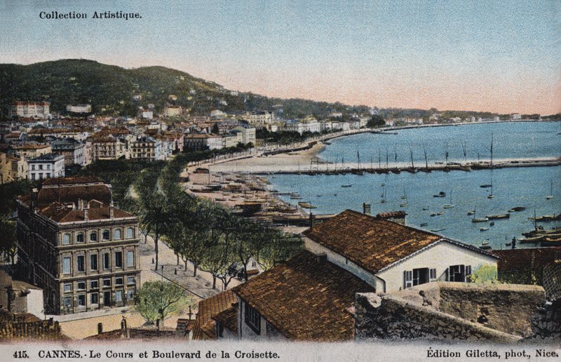 戛纳，The Cours和Boulevard De La Croisette 作者 法国摄影师