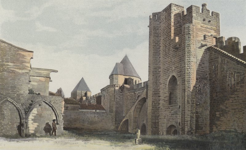 Carcassonne Cite，Cote S Tour Saint-Nazaire（完成修复前） 作者 法国摄影师