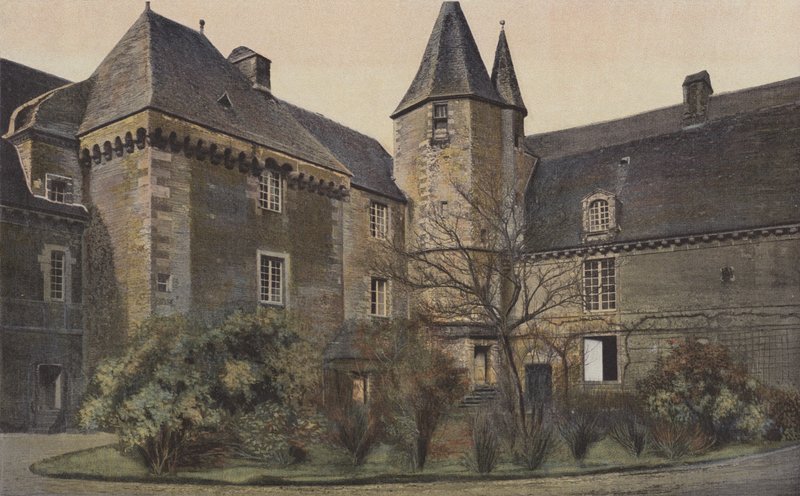 Carrouge，Chateau，庭院门面 作者 法国摄影师