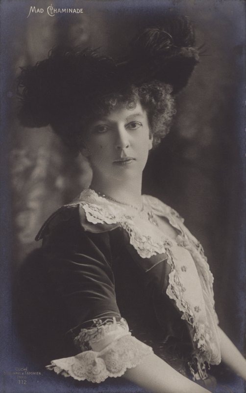 Cecile Chaminade，法国钢琴家和作曲家 作者 法国摄影师