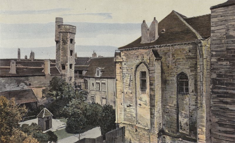 Chalon-sur-Saone，Tour de l&39;Eveche或Dean 作者 法国摄影师