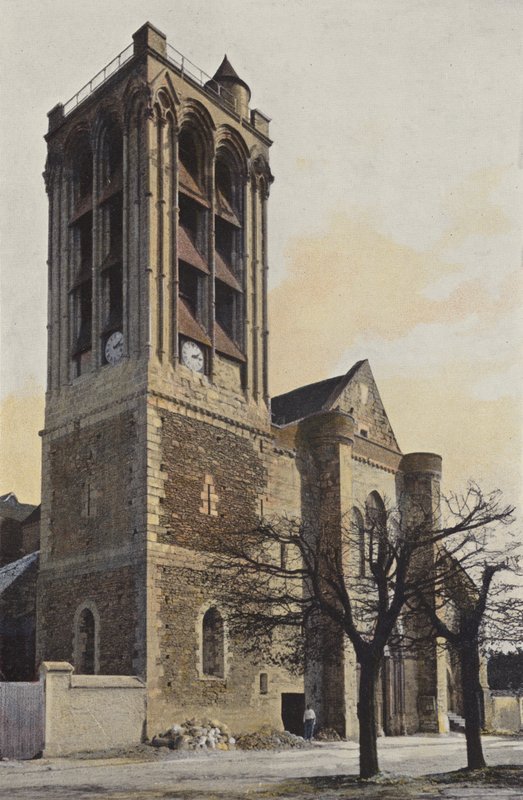 Champeaux，Church，Facade O. 作者 法国摄影师