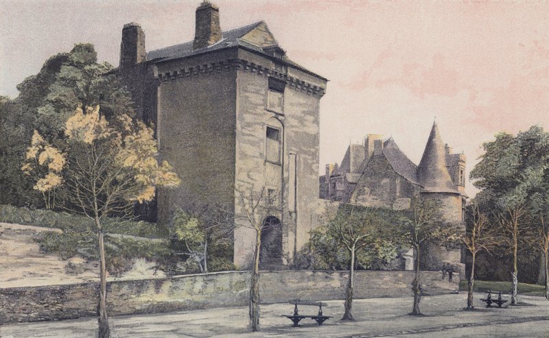 Chateaubriant，Donjon广场的老城堡和Tour du Chateau 作者 法国摄影师