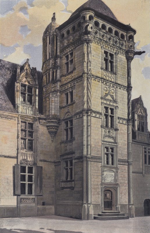Chemaze，Chateau Saint-Ouen，楼梯塔 作者 法国摄影师