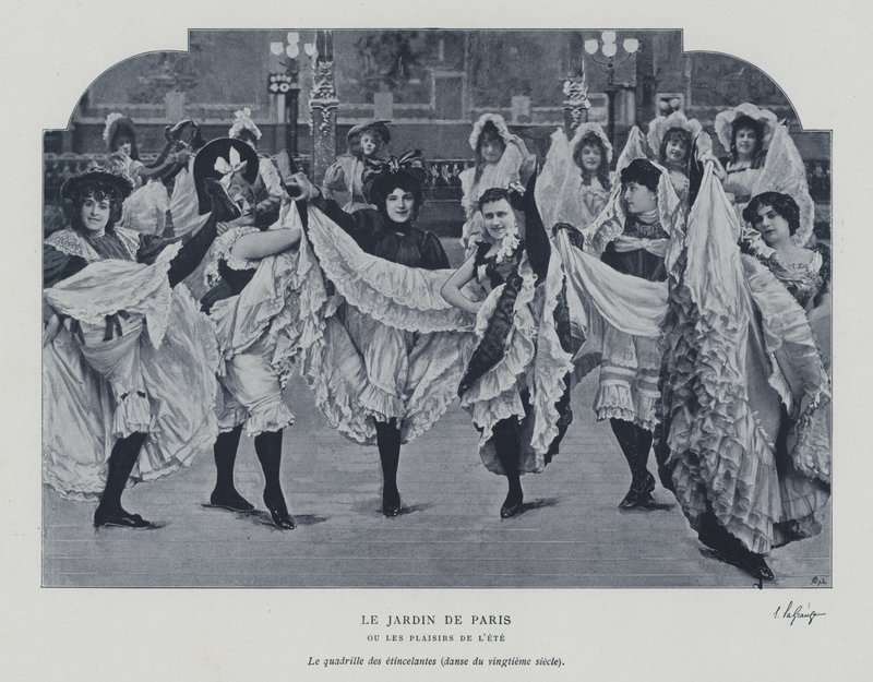 Dancers at the Jardin de Paris (b/w photo) 作者 法国摄影师