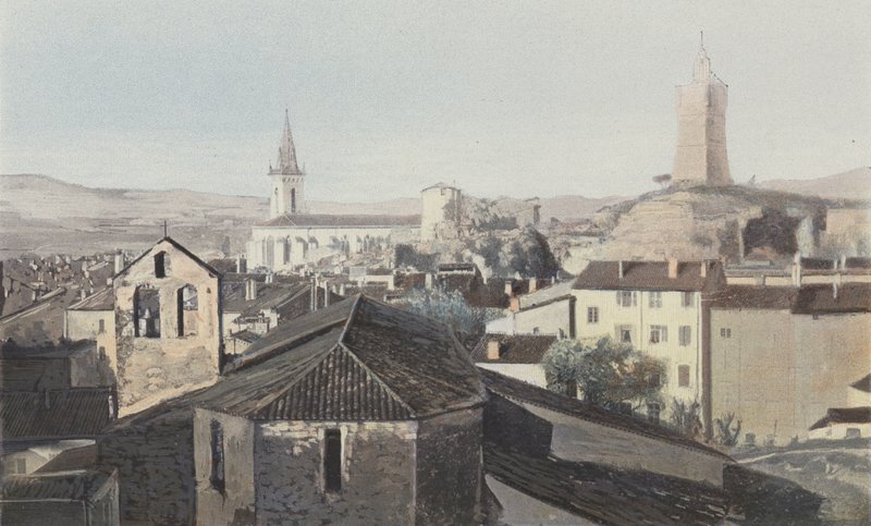 Draguignan，一般视图，钟楼 作者 法国摄影师