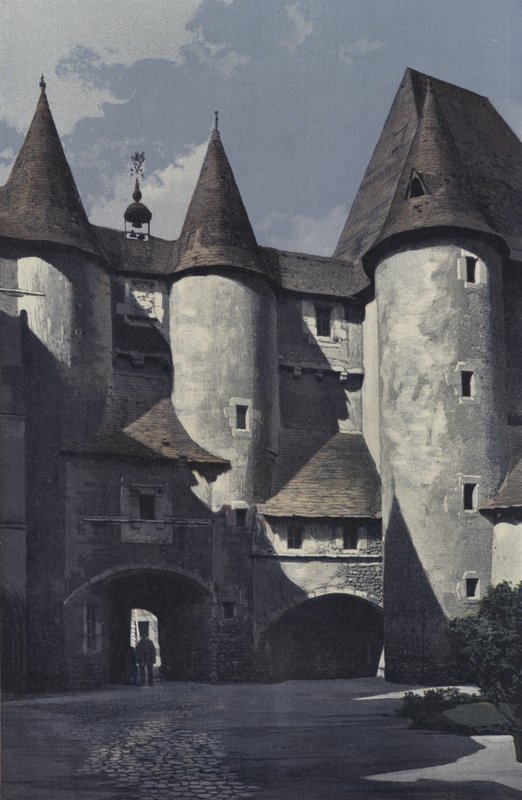 Fougeres-sur-Bievre，Chateau，庭院门面 作者 法国摄影师