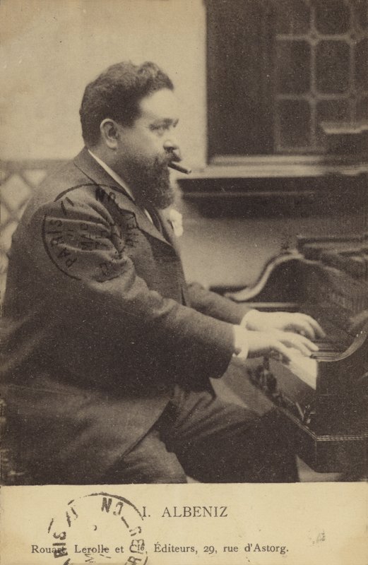 Isaac Albeniz，西班牙钢琴家和作曲家（1860-1909） 作者 法国摄影师