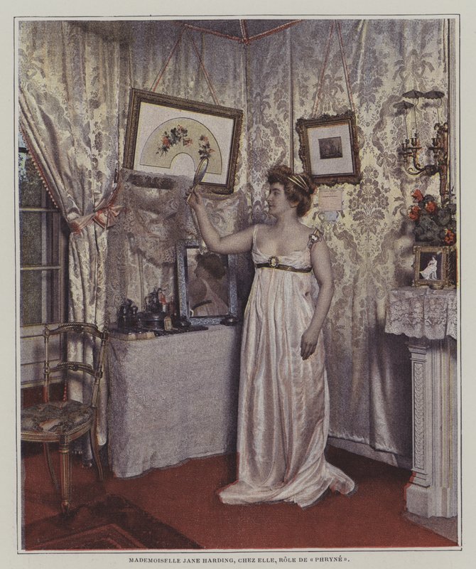 Jane Hading, French stage actress (colour photo) 作者 法国摄影师