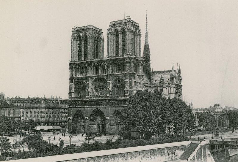 La Cathedrale，Eglise Notre-Dame，大教堂，圣母教堂（照相凹版） 作者 法国摄影师