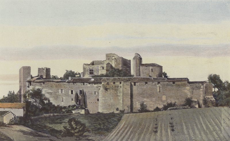 Larressingle，Chateau des Eveques de Condom的废墟 作者 法国摄影师