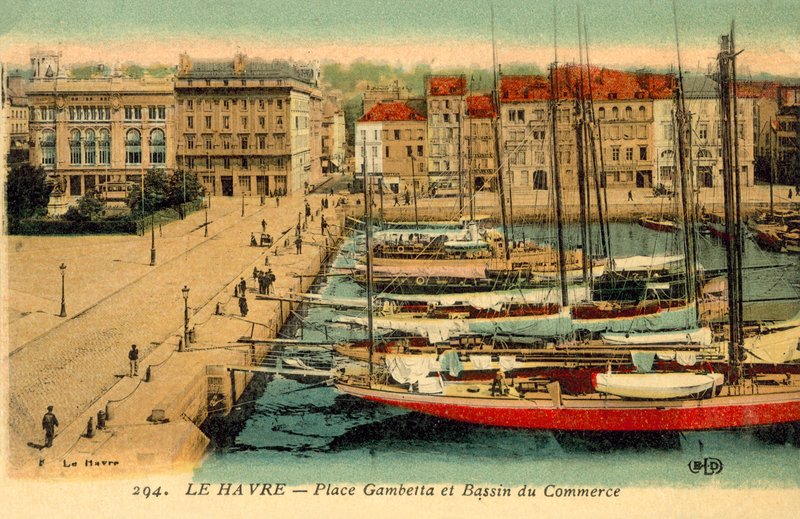 Le Havre，Place Gambetta，Bassin Du Commerce 作者 法国摄影师