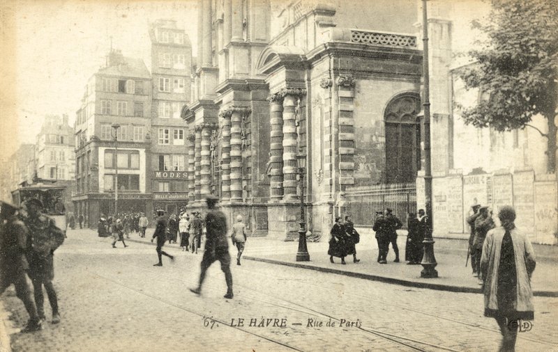 勒阿弗尔，Rue De Paris 作者 法国摄影师