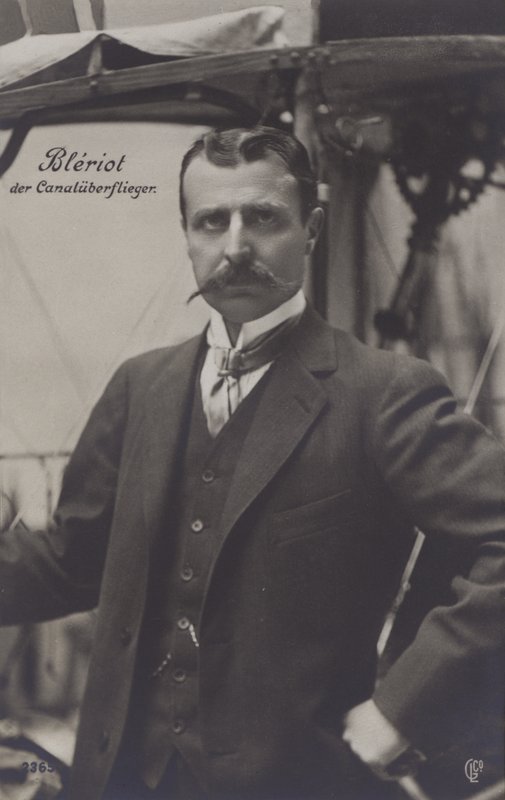 Louis Bleriot, French aviator (b/w photo) 作者 法国摄影师