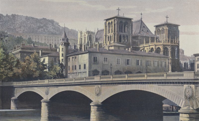 里昂，Archeveche，Cathedrale St-Jean和Fourviere山坡 作者 法国摄影师