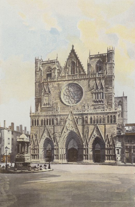 Lyon，Cathedrale St-Jean，Facade O. 作者 法国摄影师