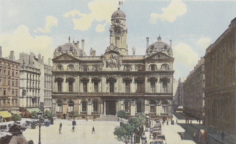 里昂，Place des Terreaux，市政厅 作者 法国摄影师