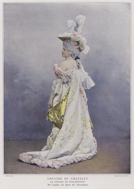 Mademoiselle Cazalis拥有Perlinpinpin粉中的瓷器女王（彩色照片） 作者 法国摄影师
