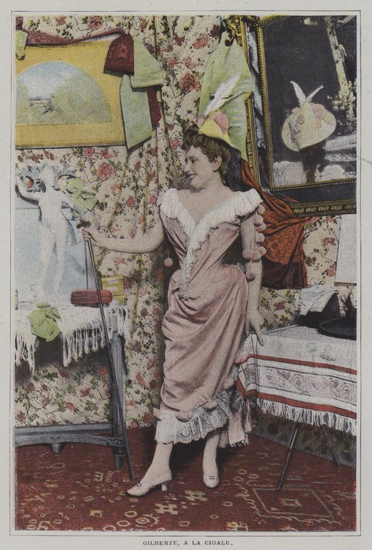 Mademoiselle Gilberte, French singer at La Cigale, Paris (colour photo) 作者 法国摄影师