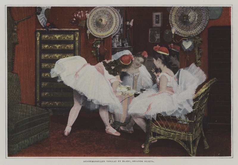 Mademoiselle Viollat​​ 和 Mademoiselle Blanc，第二题（彩色照片） 作者 法国摄影师