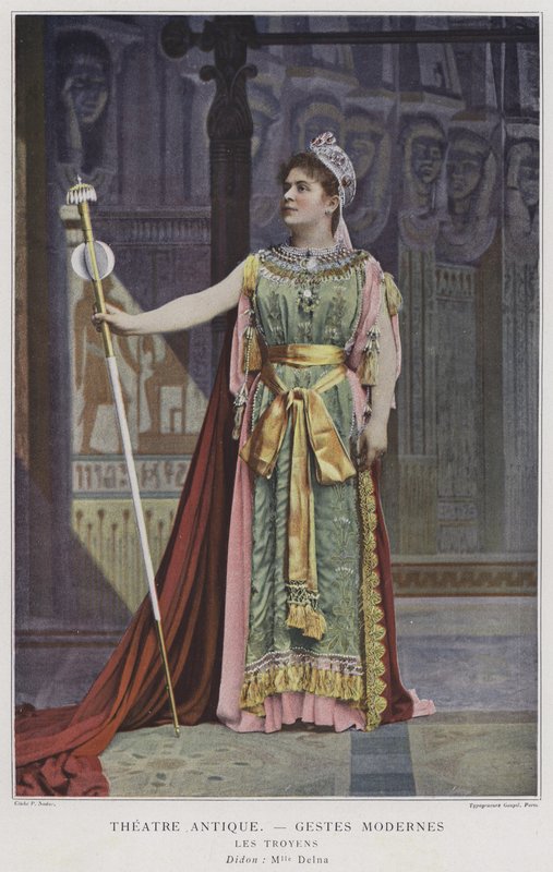 Marie Delna饰演Les Troyens的Dido（彩色照片） 作者 法国摄影师