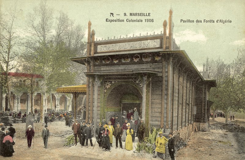 马赛，殖民地展览 1906，Pavillon Des Forets D