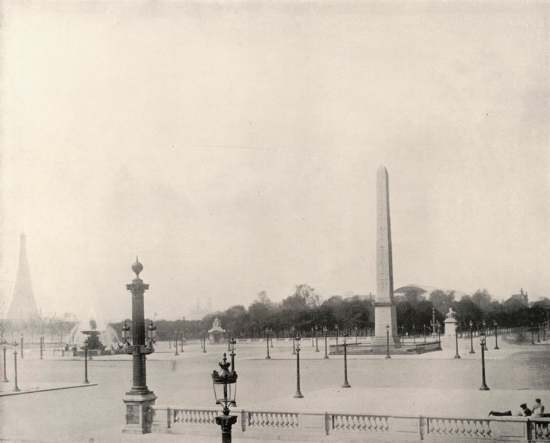 Paris: Place de la Concorde (b/w photo) 作者 法国摄影师